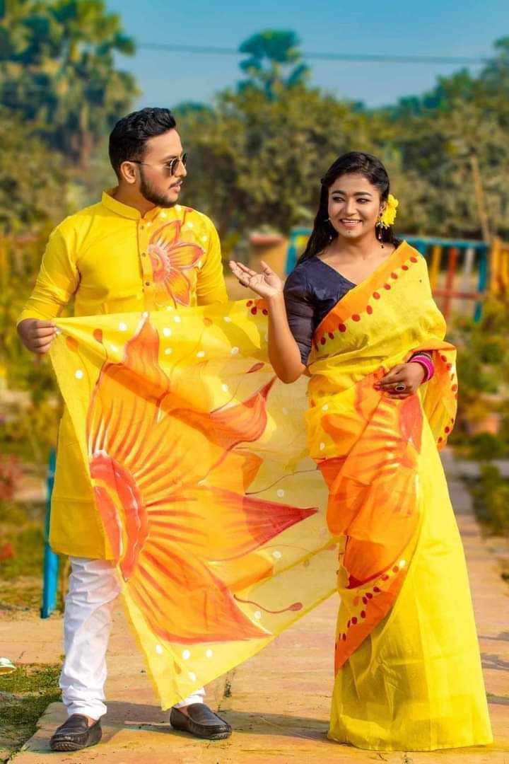 Print couple dress