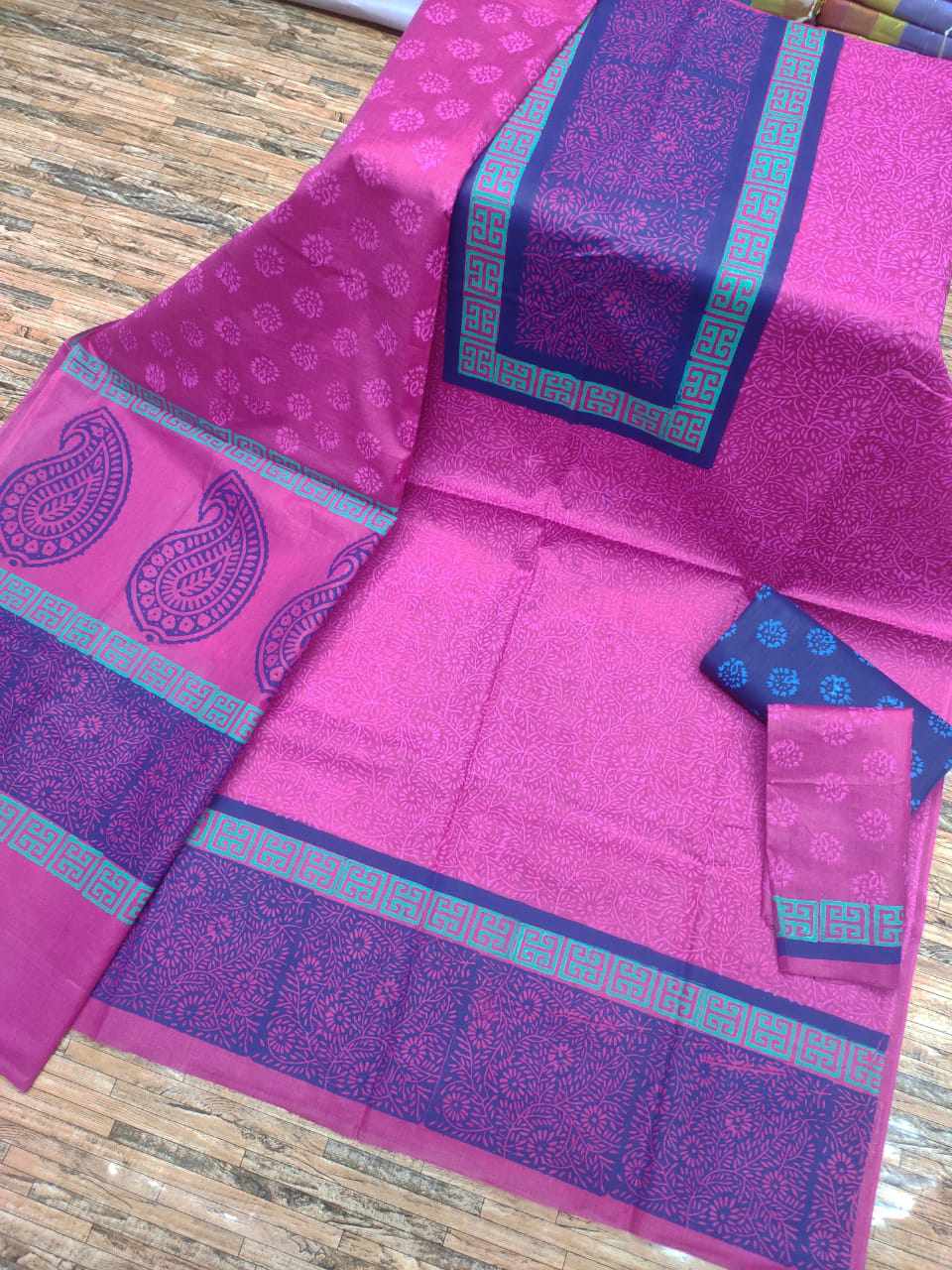 Black print cotton Kameez