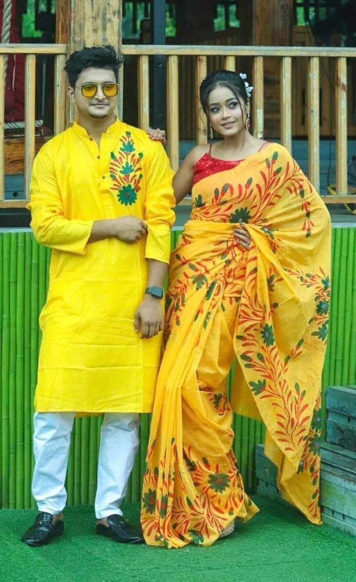 Print couple dress