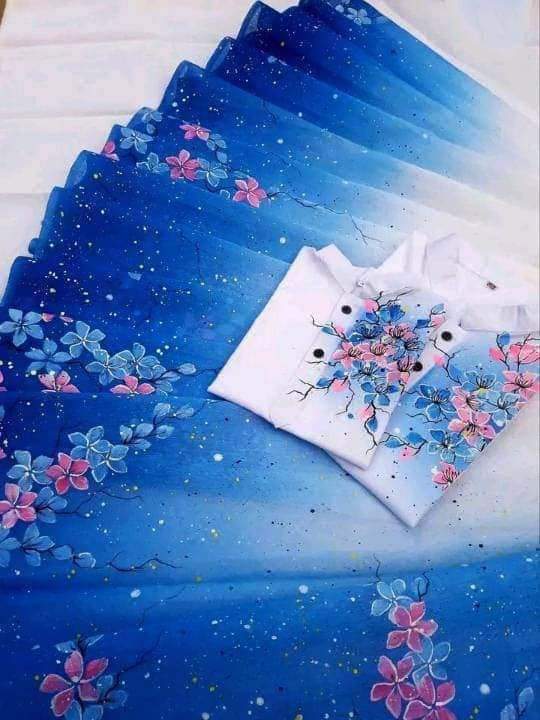 Print couple dress